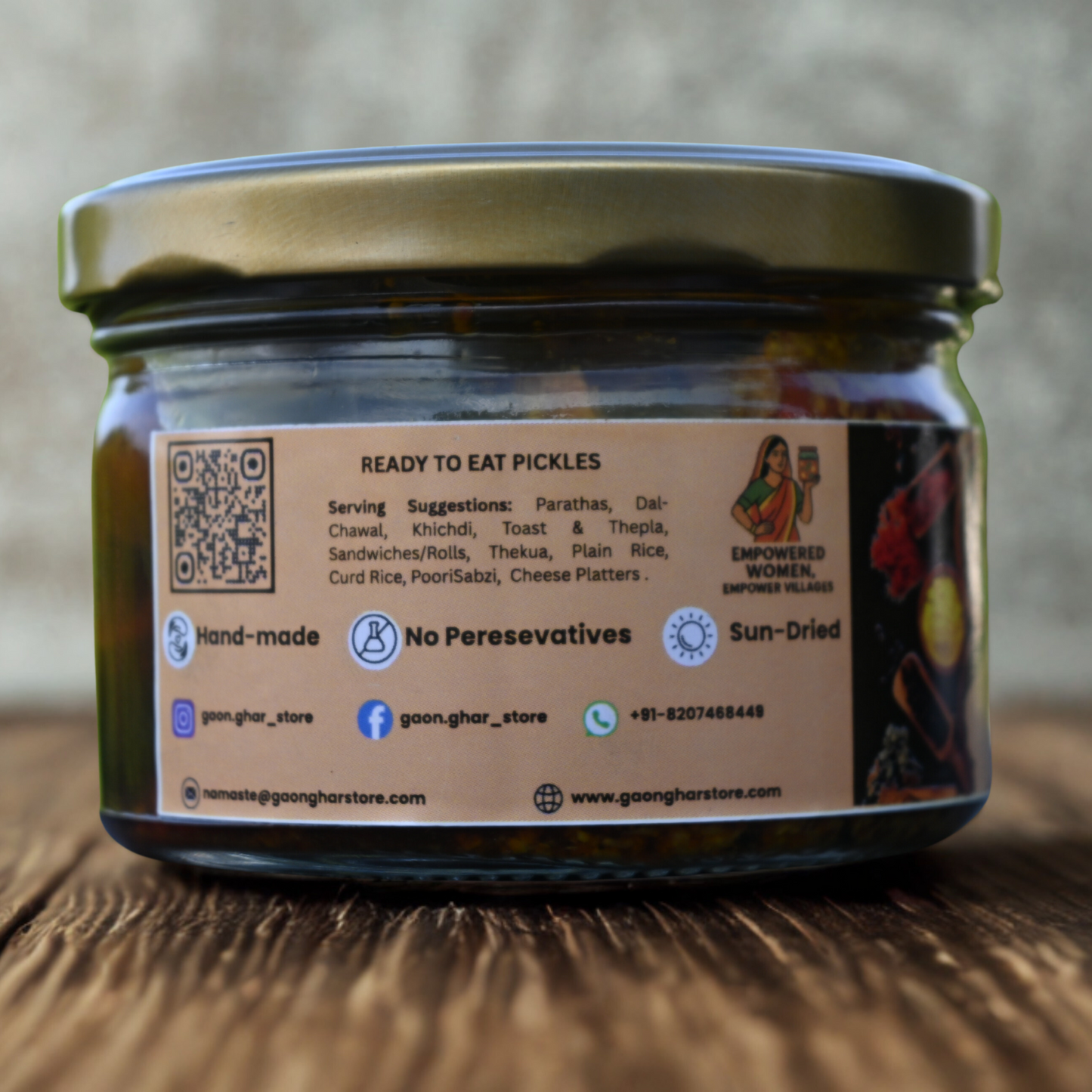 Grated Oal Pickle (Yam Pickle)