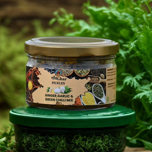 Ginger, Garlic & Green Chilli Mix Pickle