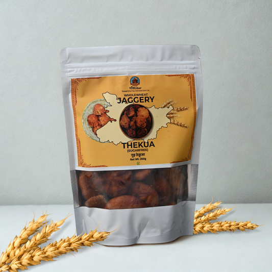 Wholewheat Jaggery Thekua